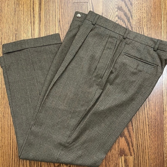 Nautica Men's Wool Dress Pants Pleated Cuffed Size 36x30 - Picture 1 of 7